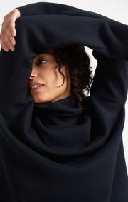 Boomerang - LUNEX BOOMWOOL POLO SWEATER - Night sky