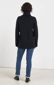 Boomerang - LUNEX BOOMWOOL POLO SWEATER - Night sky