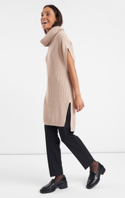 Boomerang - LUNO BOOMWOOL RIB TUNIC - Putty