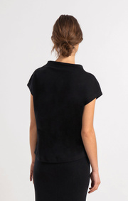 Boomerang - FREJA INTERLOCK TOP - Black