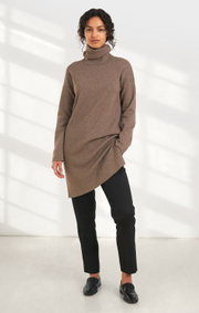 Boomerang - LUNEX BOOMWOOL POLO DRESS - Taupe