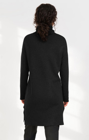 Boomerang - LUNEX BOOMWOOL POLO DRESS - Antracite