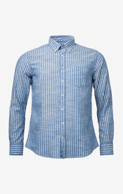 Boomerang - EDVIN STRIPE SHIRT - Deep sea