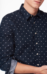 LINEN DOT SHIRT TAILORED FIT