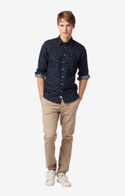 LINEN DOT SHIRT TAILORED FIT