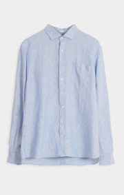 Boomerang - Linus Linneskjorta Tailored - Cloud blue