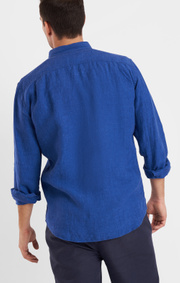 Boomerang - Linus Linneskjorta Tailored - Blue depth