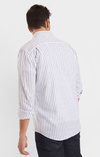 Edvin Randig Skjorta Tailored