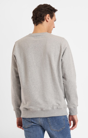 Boomerang - Fredrik Stickad i Sverige Sweatshirt - Lt grey melange