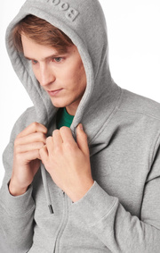 Boomerang - Philip full zip hoodie - Grey melange
