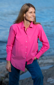 Boomerang - Rindö Poplinskjorta - Pink