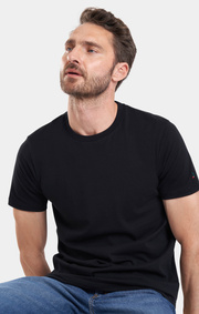 Boomerang - Nämdö T-shirt Stickad i Sverige - Black
