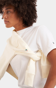 Boomerang - Ingarö T-shirt Stickad i Sverige - White