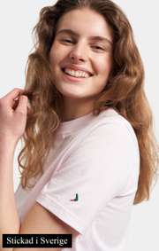 Boomerang - Ingarö T-shirt Stickad i Sverige - Powder pink