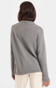 Boomerang - Resarö Stickad Tröja Bomull - Grey melange