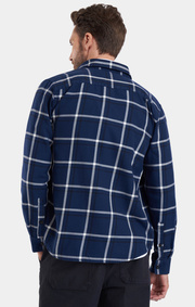 Boomerang - Kungshatt Rutig Flanellskjorta - Blue steal