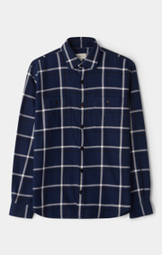 Boomerang - Kungshatt Rutig Flanellskjorta - Blue steal