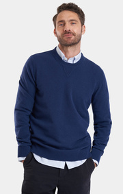 Boomerang - Värmdö Stickad Tröja Lammull - French blue