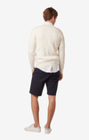 LUND CABLE KNIT CONTRAST O-NECK SWEATER