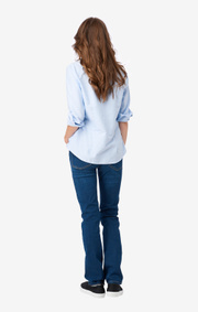 Lilly solid organic oxford shirt