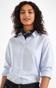 Boomerang - LILLY SOLID ORGANIC OXFORD SHIRT - Pale blue