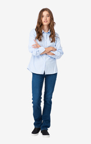 Lilly solid organic oxford shirt