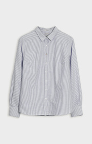 Boomerang - Lilly Randig Oxfordskjorta Tailored - Ice blue