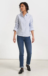 Lilly Randig Oxfordskjorta Tailored