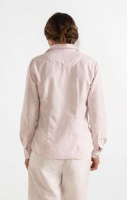 Boomerang - LILLY STRIPED ORGANIC OXFORD SHIRT - Powder pink