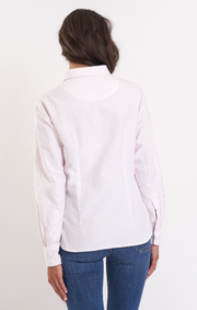 Boomerang - Lilly Randig Oxfordskjorta Tailored - Powder pink
