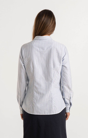 Boomerang - LILLY STRIPED ORGANIC OXFORD SHIRT - Ice blue