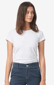 Boomerang - JEANETTE ORGANIC COTTON BASIC T - White