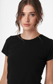Boomerang - JEANETTE ORGANIC COTTON BASIC T - Black