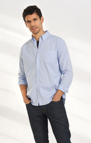 Boomerang - Oxfordskjorta Tailored - Ice blue