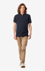 Boomerang - JOE ORGANIC COTTON S.S. POLO PIQUE - Blackish navy