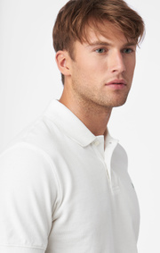 Boomerang - JOE ORGANIC COTTON S.S. POLO PIQUE - White
