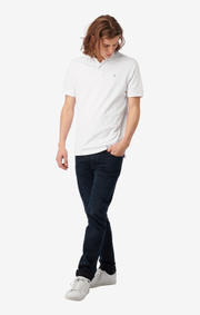 Boomerang - JOE ORGANIC COTTON S.S. POLO PIQUE - White