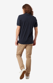 Boomerang - JOE ORGANIC COTTON S.S. POLO PIQUE - Blackish navy