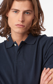 Boomerang - JOE ORGANIC COTTON S.S. POLO PIQUE - Blackish navy