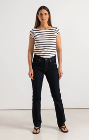 Boomerang - Asta denim 5-pocket - Dark Indigo