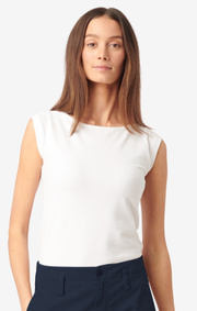 Boomerang - FREJUS PIQUÉ TOP - White