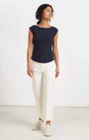 Boomerang - Frejus piqué top - Midnight blue