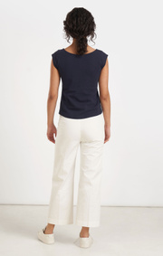 Boomerang - Frejus piqué top - Midnight blue