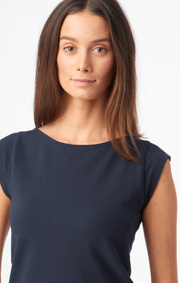Boomerang - FREJUS PIQUÉ TOP - Midnight blue
