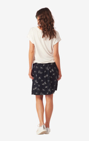 Boomerang - Evalena printed jersey skirt - Midnight blue