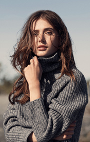 TURTLE NECK SWEATER UNN MELANGE