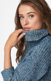 TURTLE NECK SWEATER UNN MELANGE