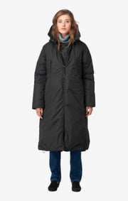 Long down coat warm