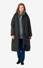 Long down coat warm