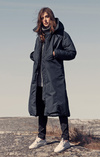 Long down coat warm